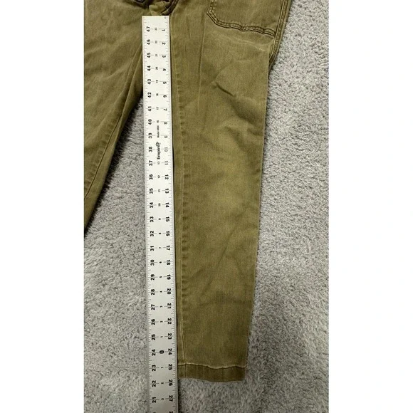 J. Crew Chino Pants Women's Size 26 Green Flex Straight Khaki - Picture 4 of 8